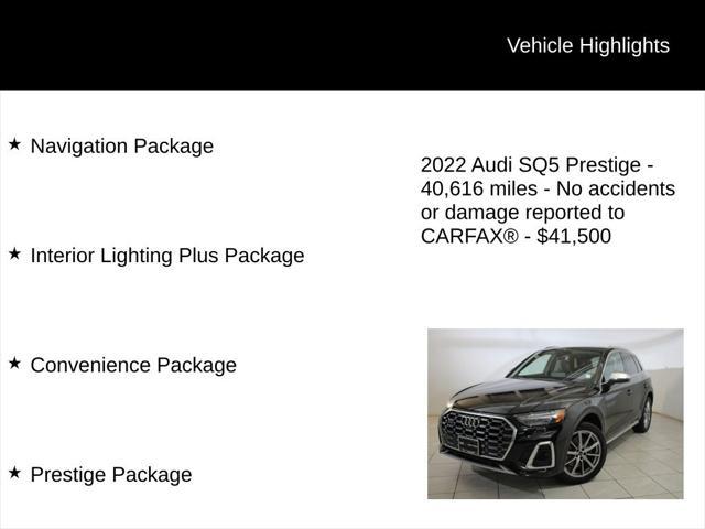 used 2022 Audi SQ5 car, priced at $41,500