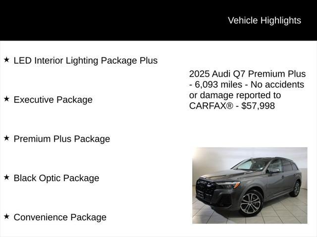 used 2025 Audi Q7 car, priced at $57,998