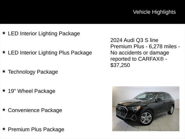 used 2024 Audi Q3 car, priced at $37,250