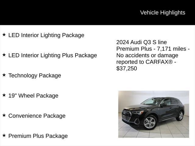 used 2024 Audi Q3 car, priced at $37,250