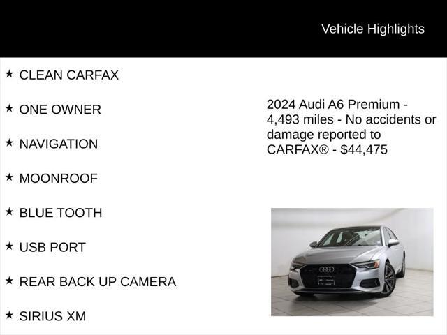 used 2024 Audi A6 car, priced at $44,475