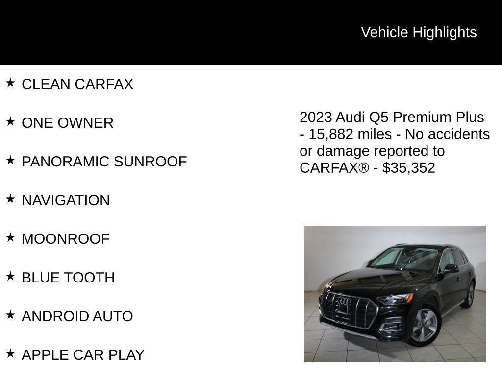 used 2023 Audi Q5 car, priced at $35,352