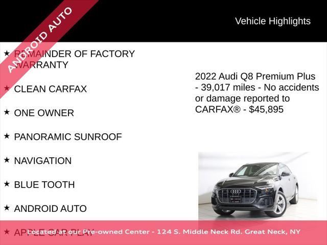 used 2022 Audi Q8 car, priced at $45,895