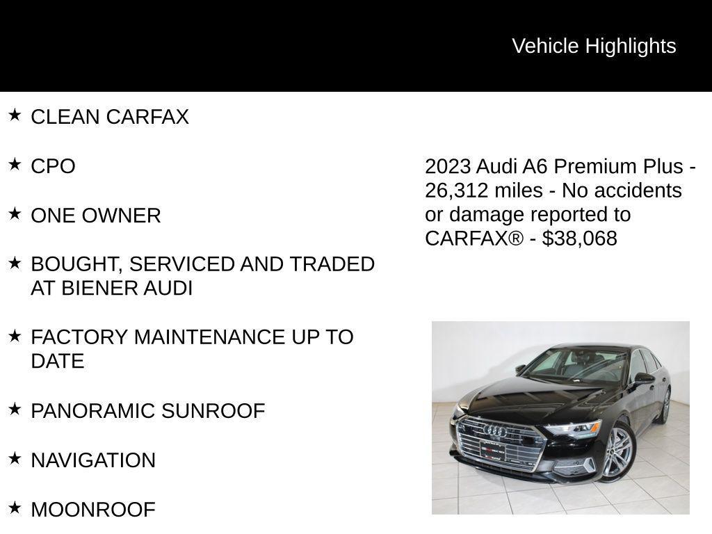 used 2023 Audi A6 car, priced at $38,068