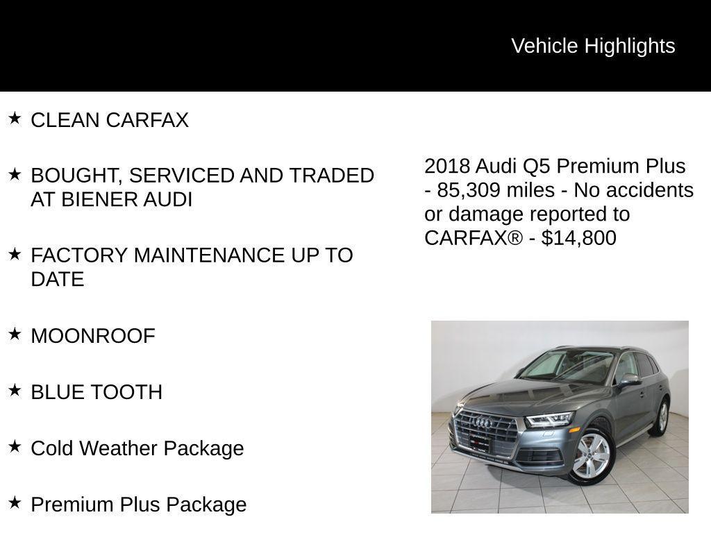 used 2018 Audi Q5 car, priced at $14,800