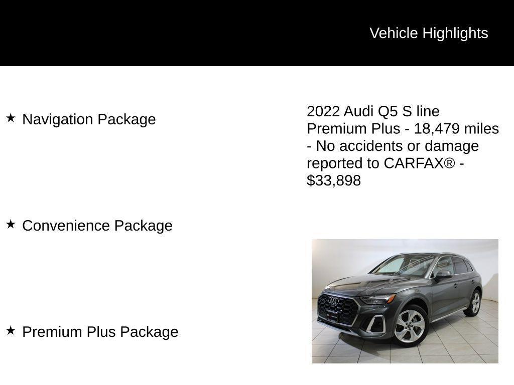 used 2022 Audi Q5 car, priced at $33,898