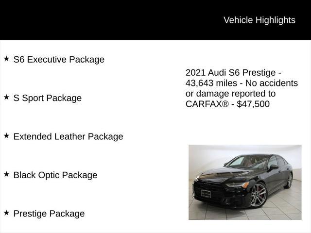used 2021 Audi S6 car, priced at $47,500
