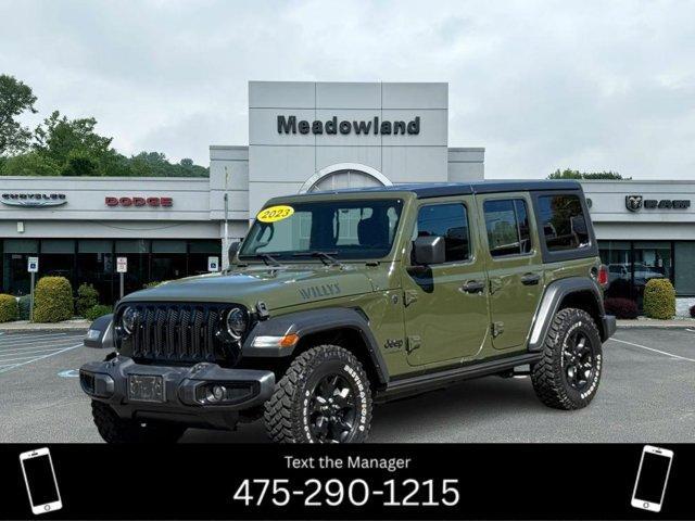 used 2023 Jeep Wrangler car, priced at $36,297