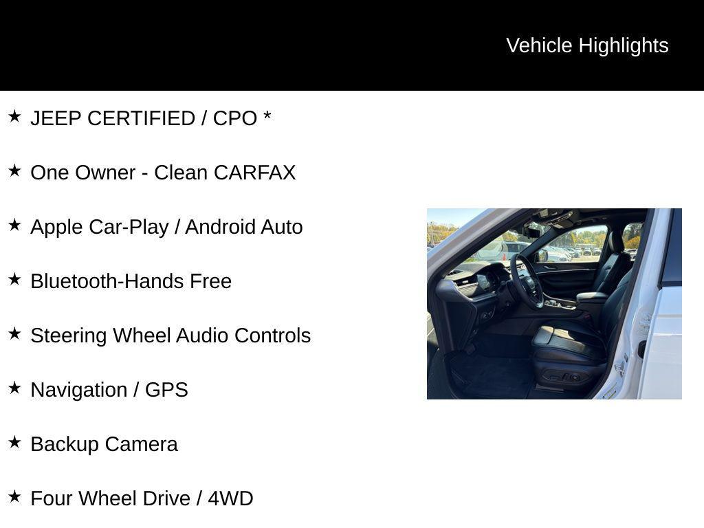 used 2025 Jeep Grand Cherokee car, priced at $42,000