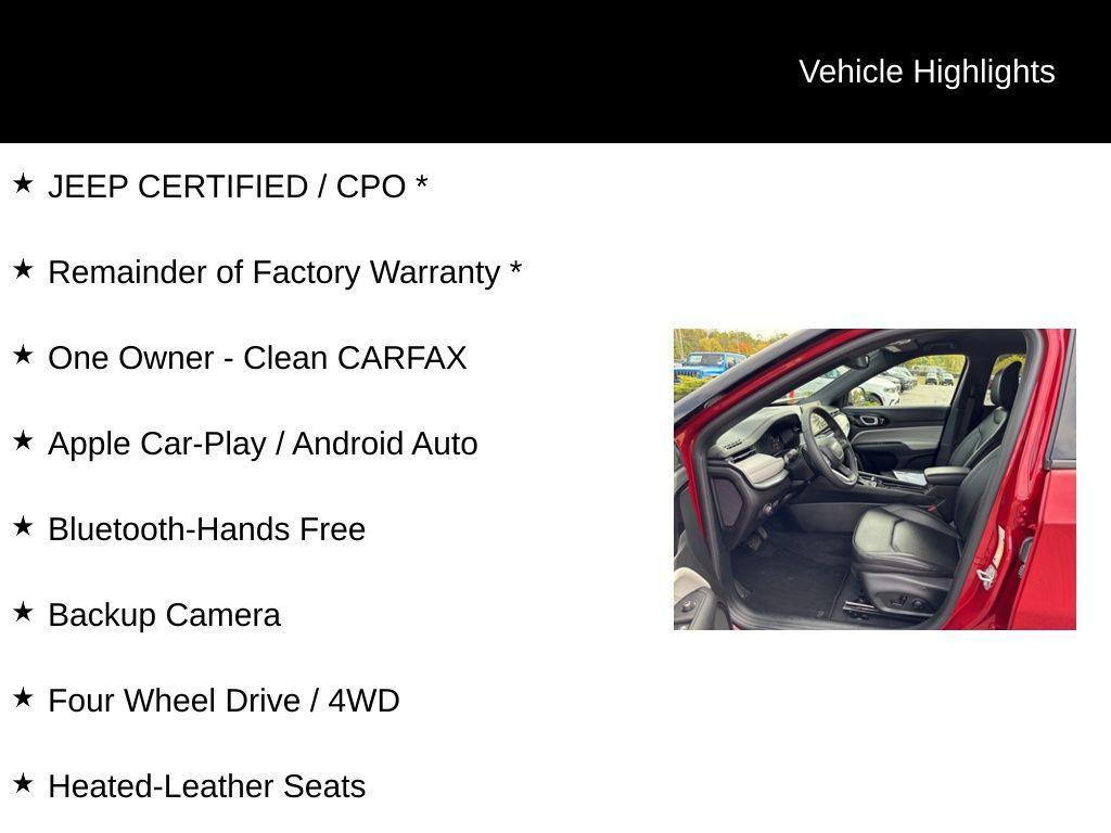 used 2024 Jeep Compass car, priced at $25,250