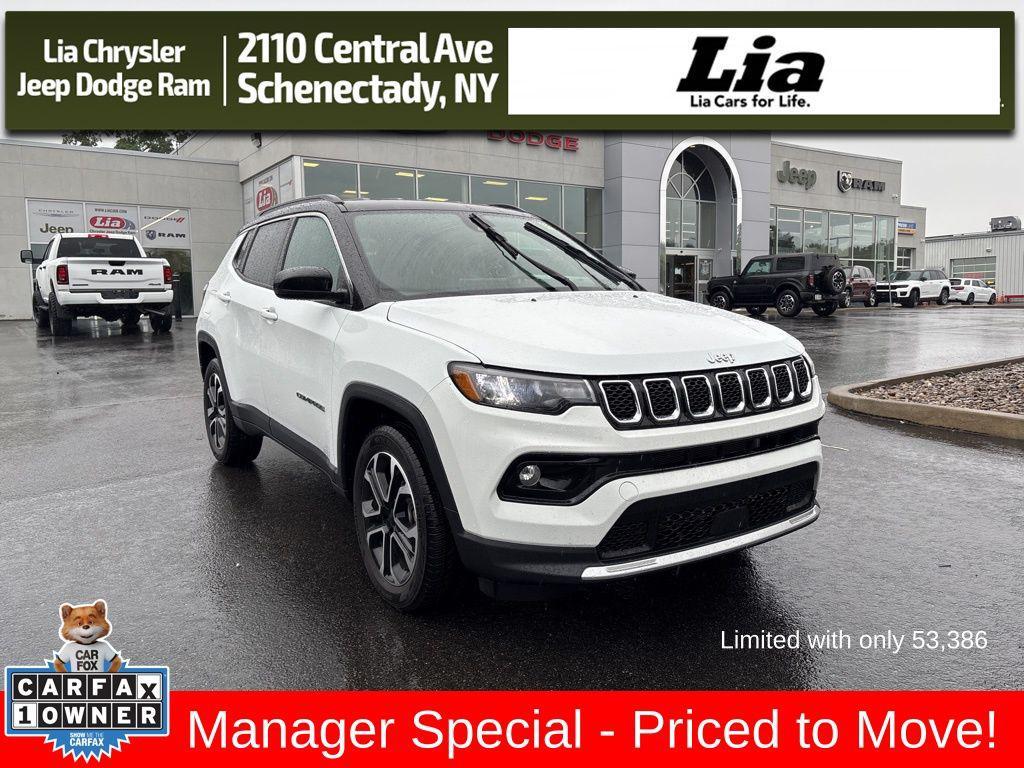 used 2023 Jeep Compass car, priced at $21,500