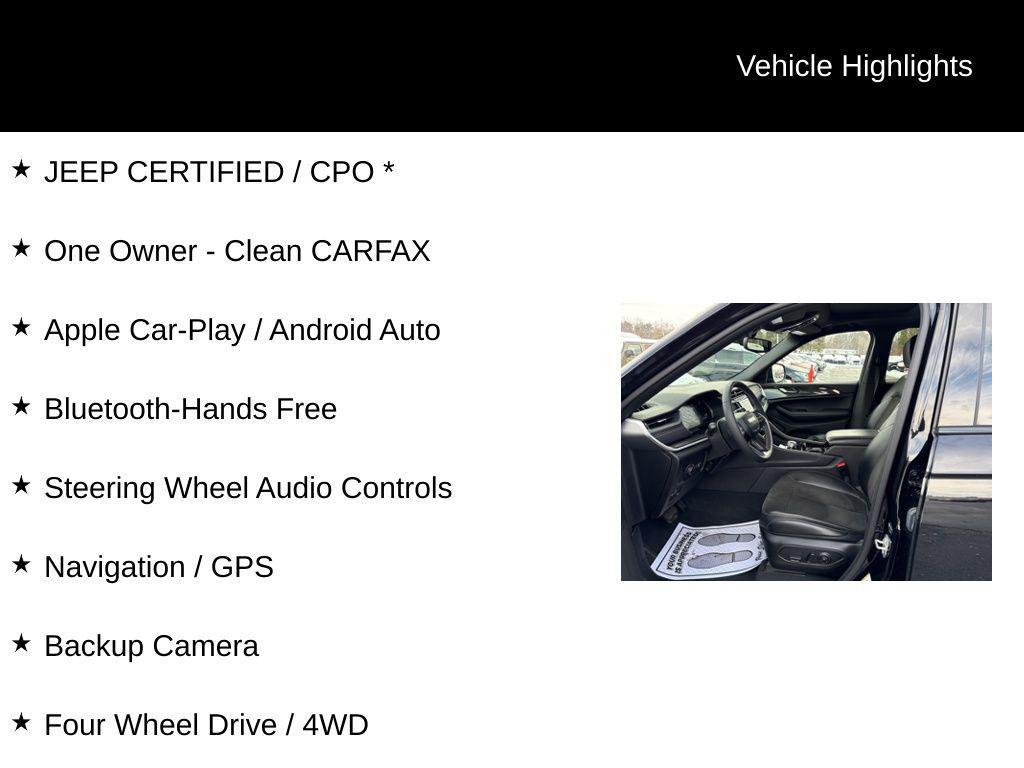 used 2023 Jeep Grand Cherokee car, priced at $31,250