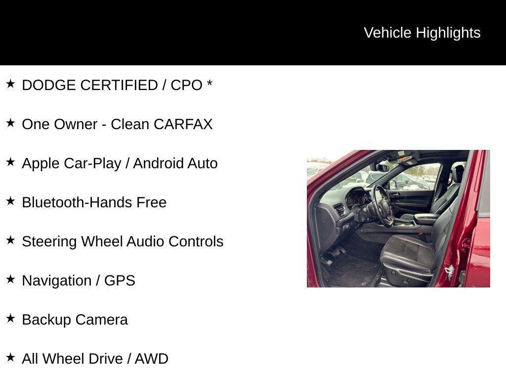 used 2021 Dodge Durango car, priced at $33,000