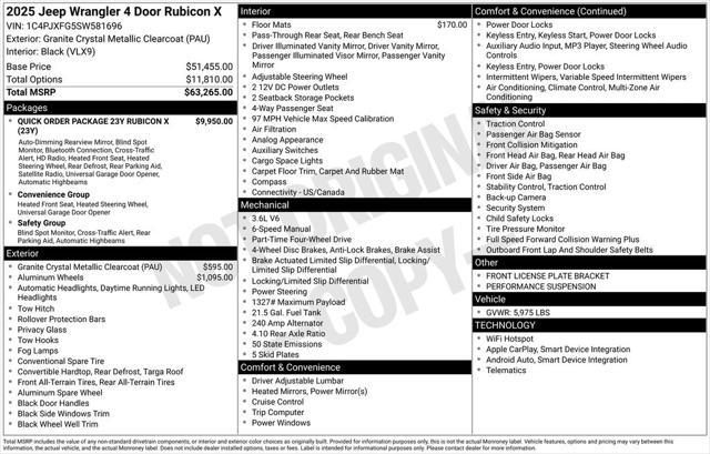 new 2025 Jeep Wrangler car, priced at $56,438