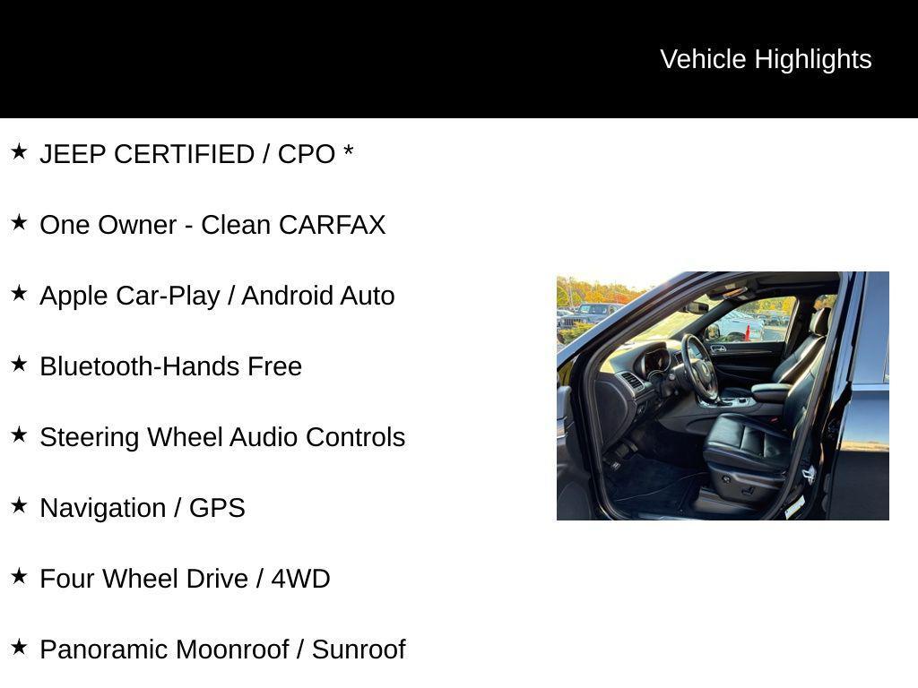 used 2019 Jeep Grand Cherokee car, priced at $20,750