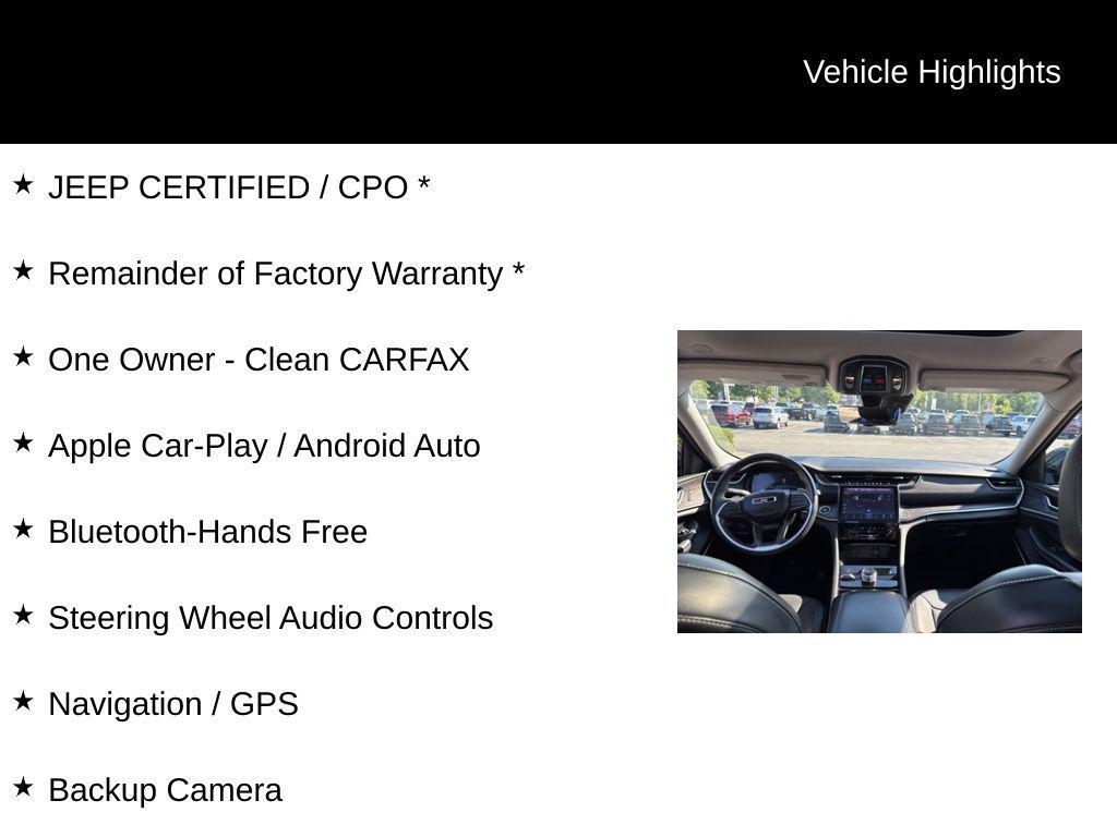 used 2022 Jeep Grand Cherokee L car, priced at $34,365