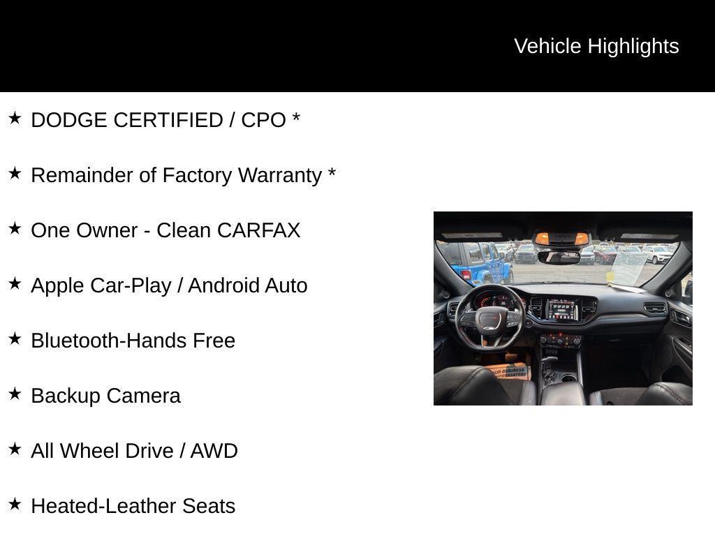 used 2022 Dodge Durango car, priced at $29,000