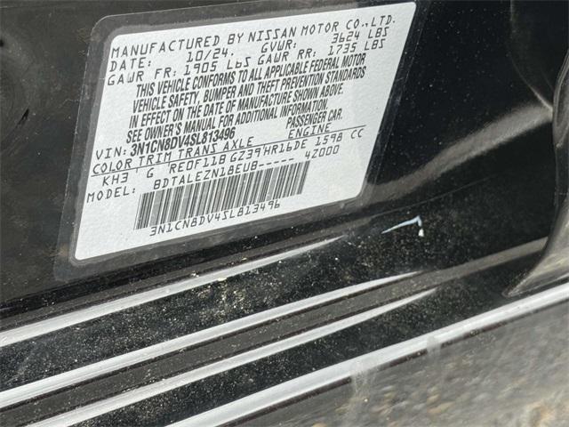 new 2025 Nissan Versa car, priced at $20,414