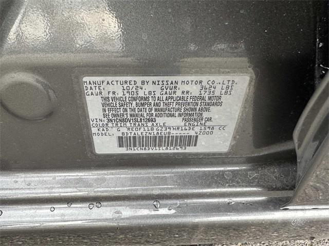 new 2025 Nissan Versa car, priced at $19,698