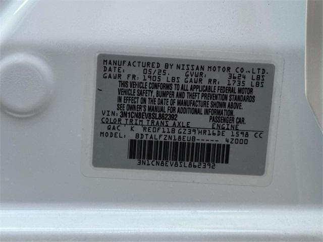 new 2025 Nissan Versa car, priced at $21,040