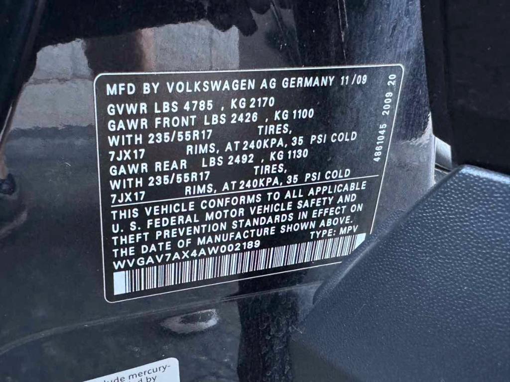 used 2010 Volkswagen Tiguan car, priced at $5,988