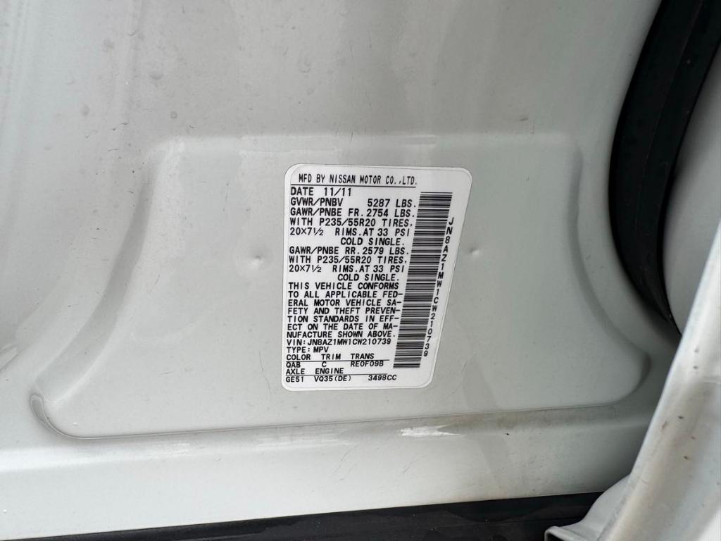 used 2012 Nissan Murano car, priced at $10,988