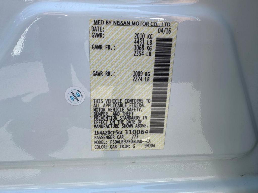used 2016 Nissan Leaf car, priced at $4,488