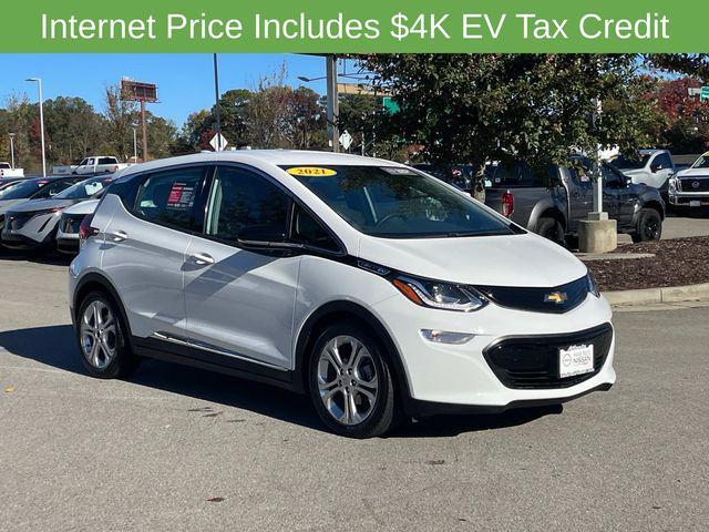 used 2021 Chevrolet Bolt EV car, priced at $19,361