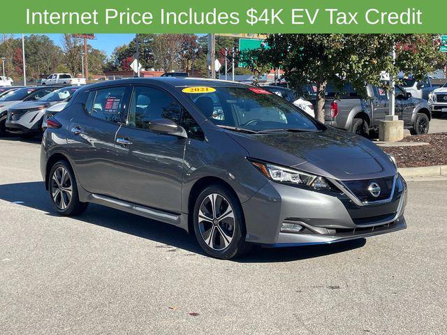 used 2021 Nissan Leaf car, priced at $21,246