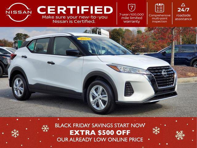used 2025 Nissan Kicks car, priced at $19,989