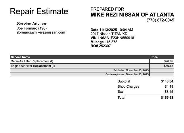 used 2017 Nissan Titan XD car, priced at $17,888