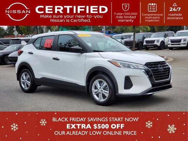 used 2025 Nissan Kicks car, priced at $18,887