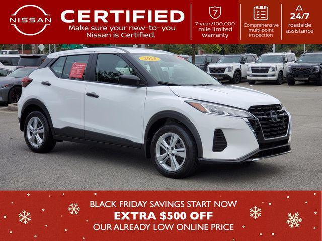 used 2025 Nissan Kicks car, priced at $18,687