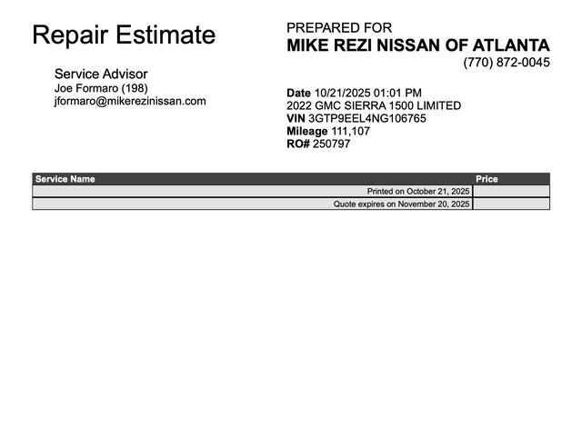 used 2022 GMC Sierra 1500 car, priced at $36,988