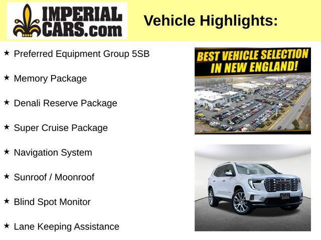 used 2024 GMC Acadia car, priced at $52,647
