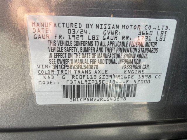 used 2024 Nissan Kicks car, priced at $18,837