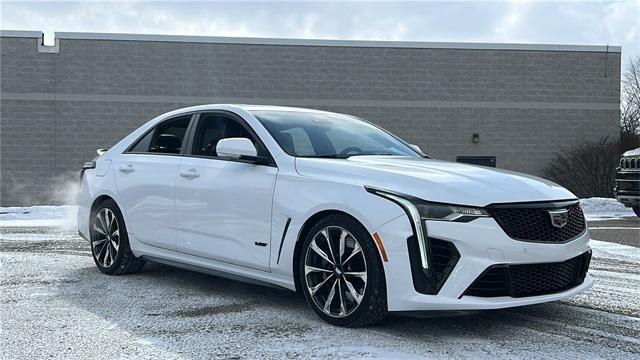 used 2022 Cadillac CT4-V car, priced at $49,498