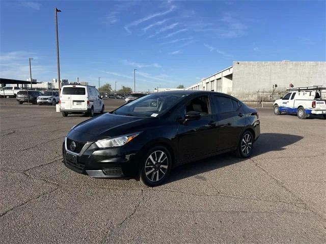 used 2021 Nissan Versa car, priced at $14,999