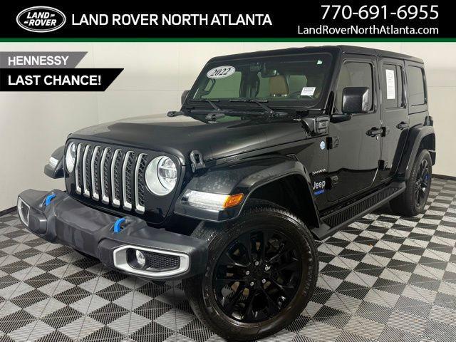 used 2022 Jeep Wrangler Unlimited 4xe car, priced at $33,500