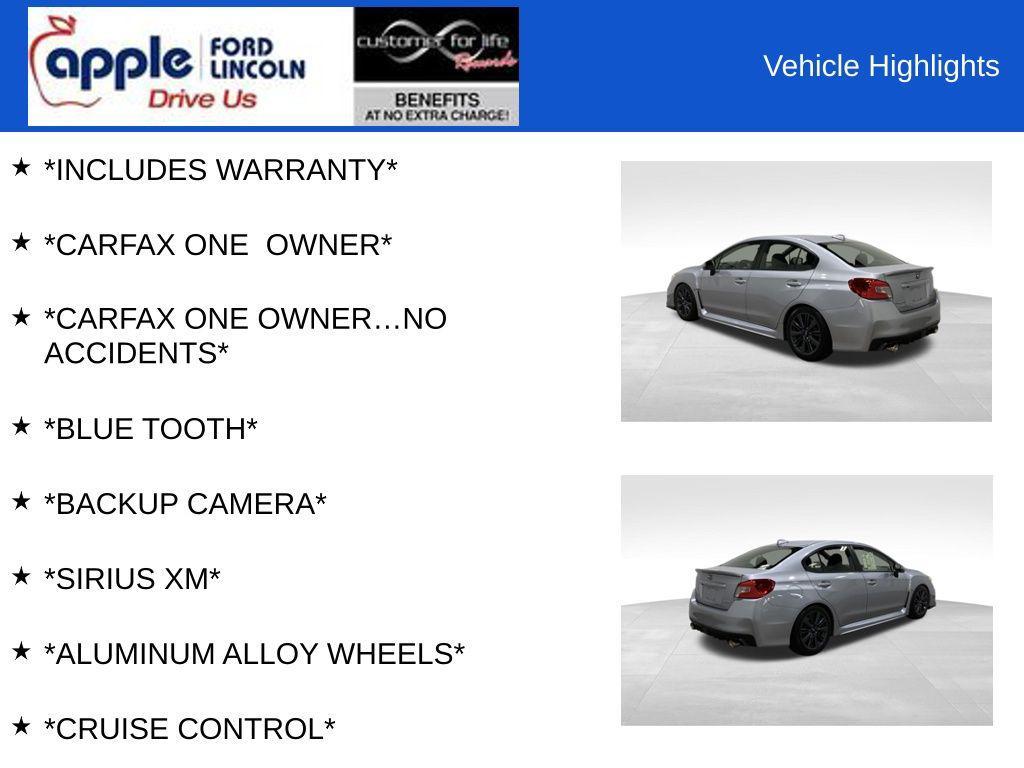 used 2020 Subaru WRX car, priced at $22,500