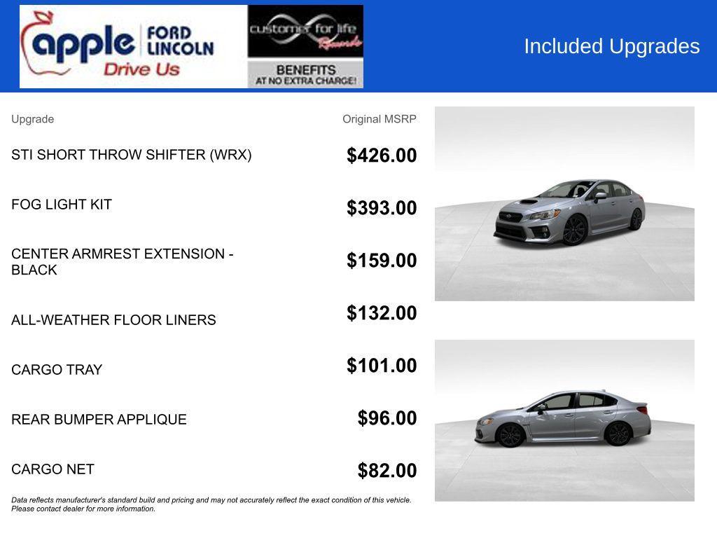 used 2020 Subaru WRX car, priced at $22,500