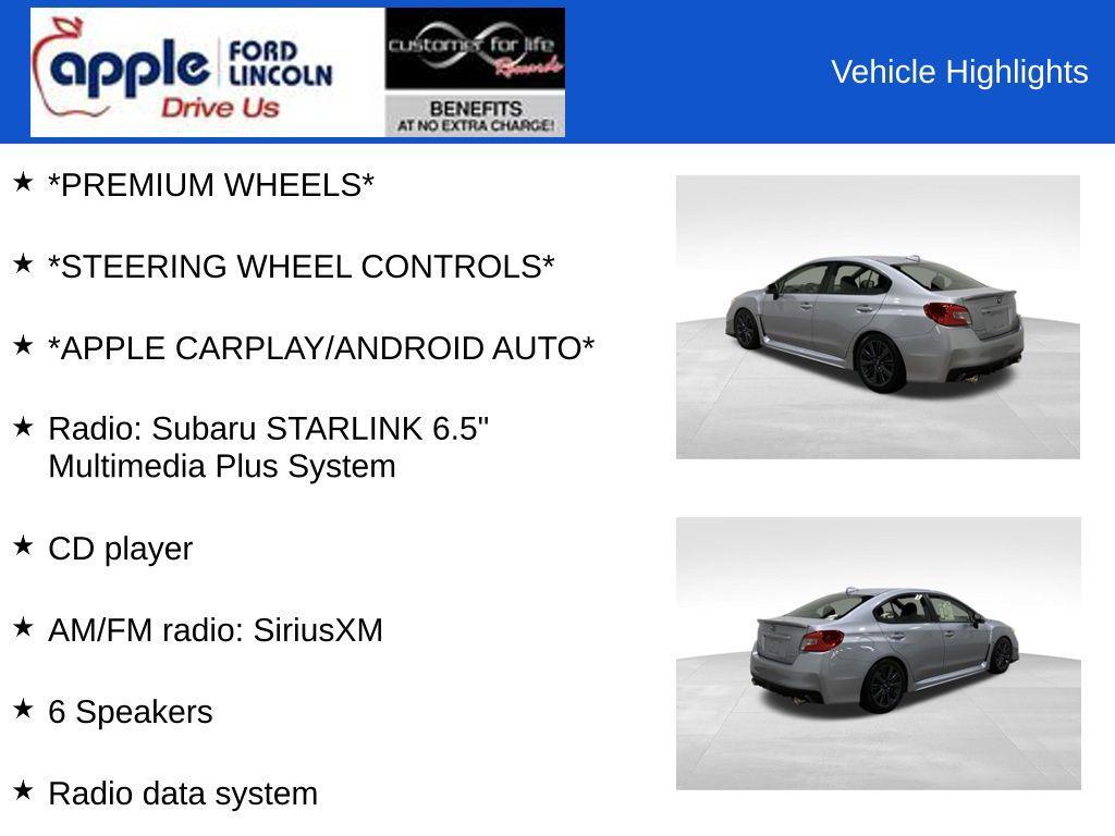 used 2020 Subaru WRX car, priced at $22,500