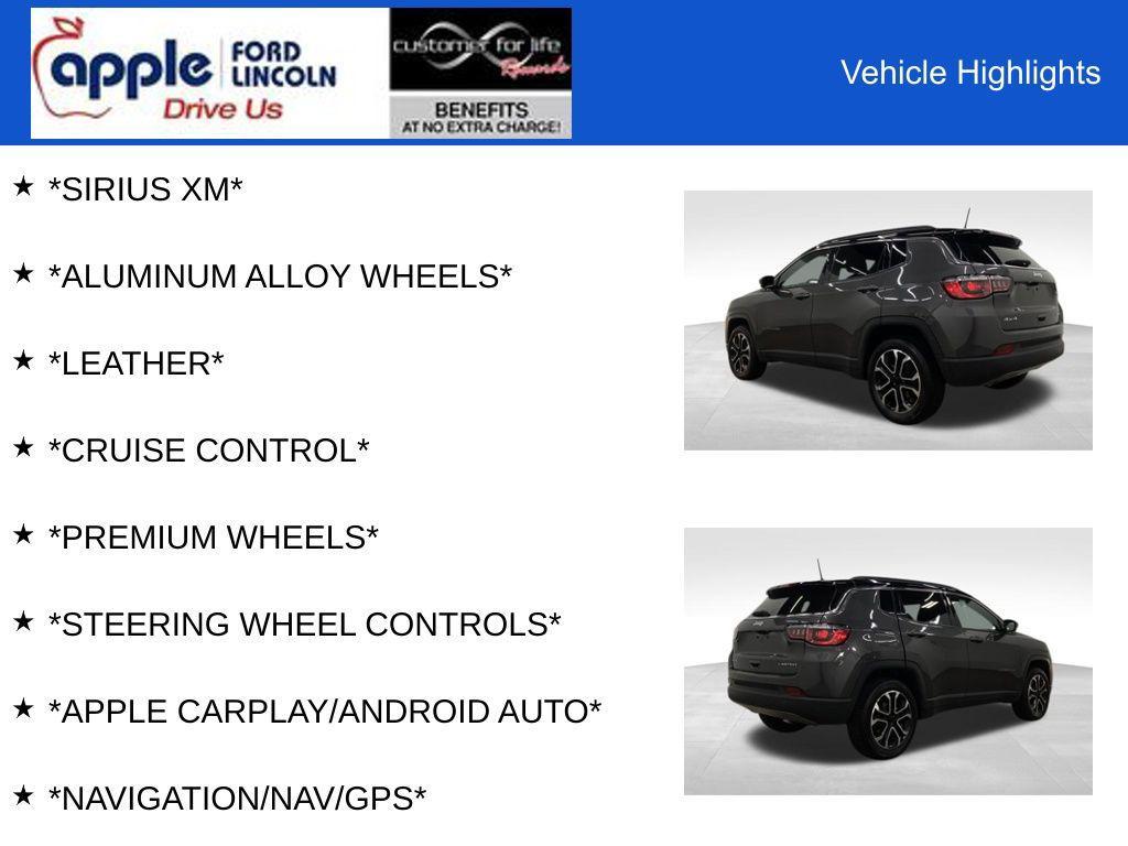 used 2024 Jeep Compass car, priced at $21,000