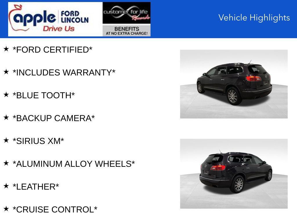 used 2015 Buick Enclave car, priced at $10,500