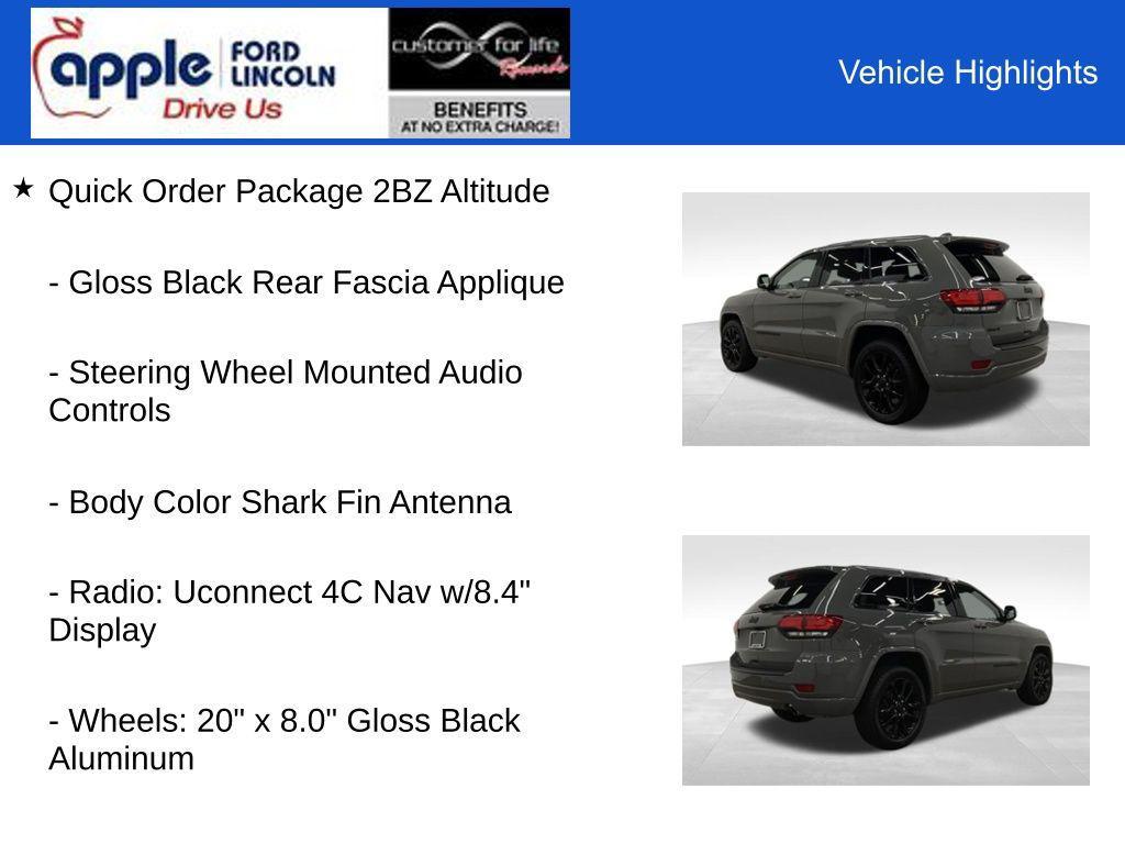 used 2020 Jeep Grand Cherokee car, priced at $20,000