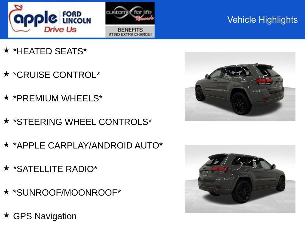 used 2020 Jeep Grand Cherokee car, priced at $20,000