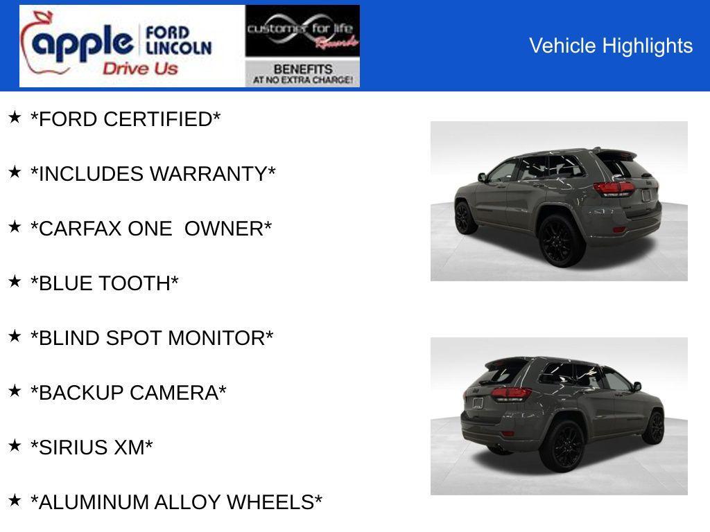 used 2020 Jeep Grand Cherokee car, priced at $20,000