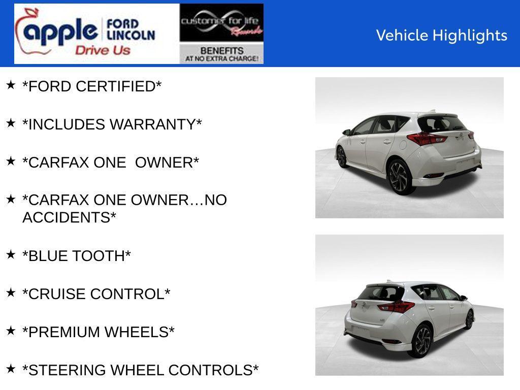 used 2017 Toyota Corolla iM car, priced at $11,500