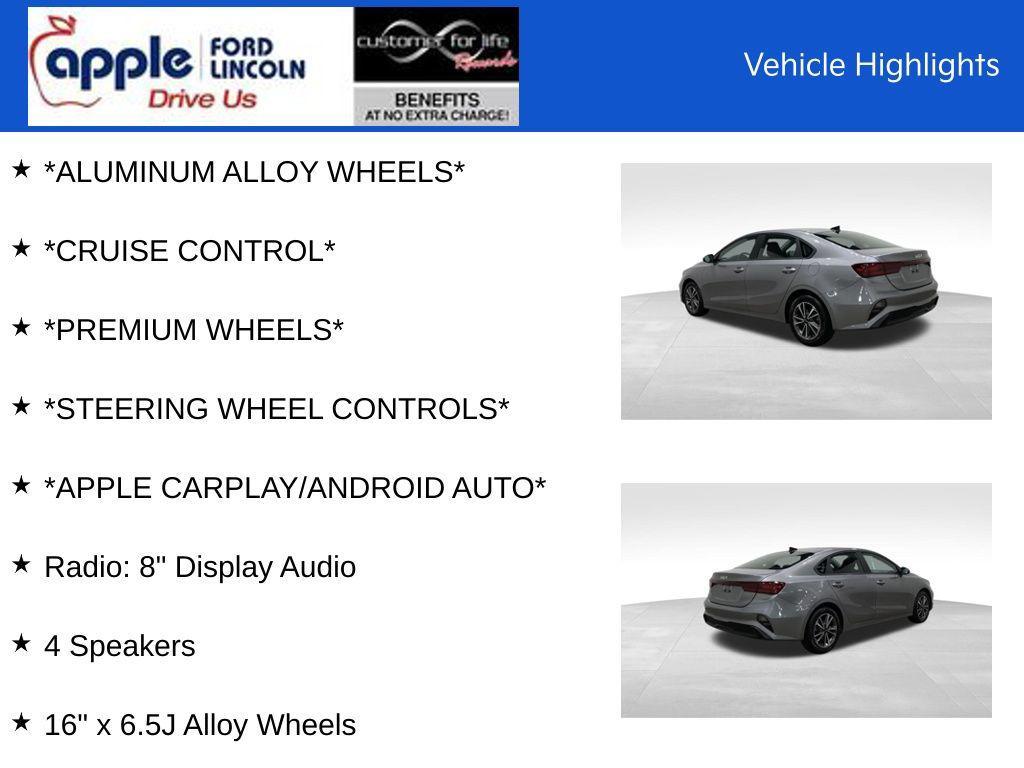 used 2023 Kia Forte car, priced at $17,000