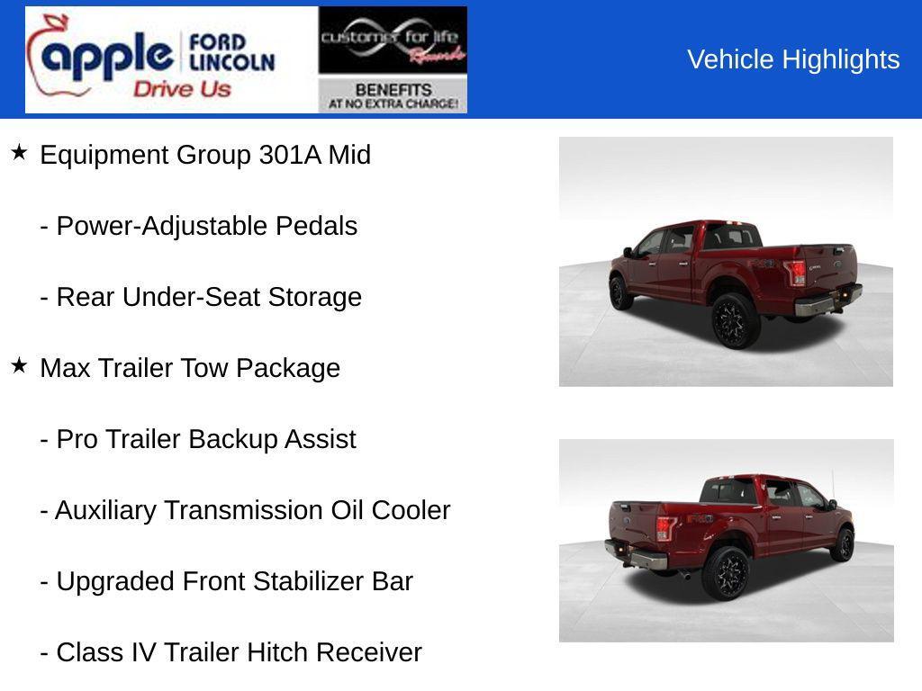 used 2016 Ford F-150 car, priced at $24,500